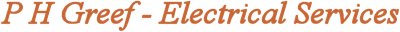 P H Greef - Electrical Services